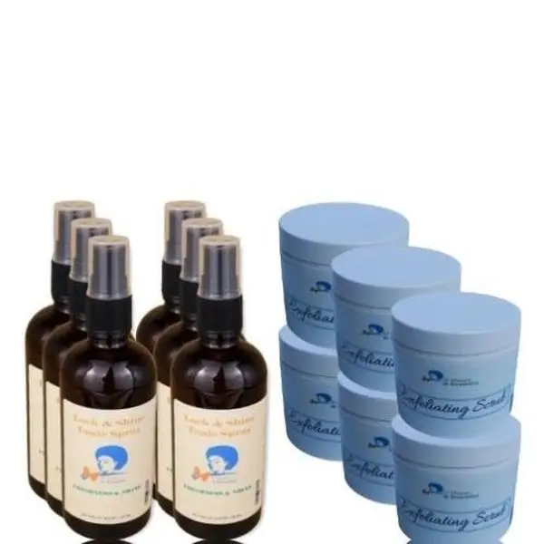 Pack of 6 spray and 6 scrubs