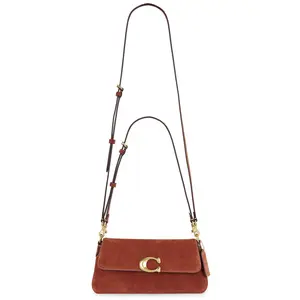 Coach Suede Jet Shoulder Bag in Clay