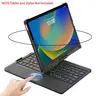 Wireless Keyboard Case for iPad Tablet with Multi-Touch Touchpad, 360° Swivel Design, Rainbow Backlit Keyboard, Pencil Holder, Multiple Color Options, Tablet Keyboards