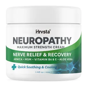 Neuropathy Cream Extra Strength Nerve Relief Cream for Foot, Hands, Legs, Toes with Arnica, Vitamin B6, Aloe Vera, MSM - Made in USA