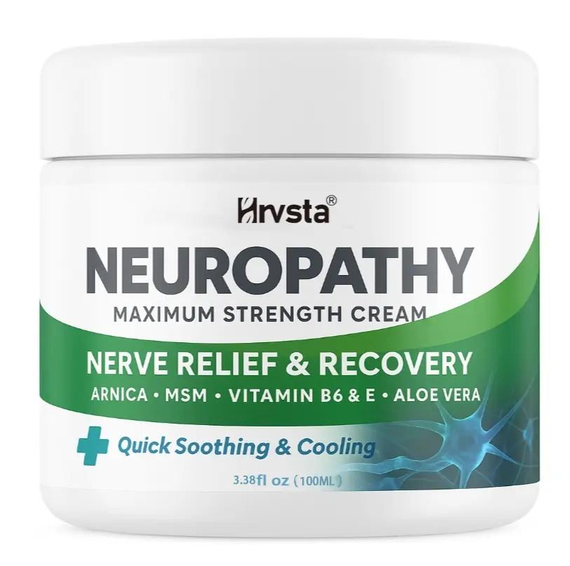 summervibes Neuropathy Cream Extra Strength Nerve Relief Cream for Foot, Hands, Legs, Toes with Arnica, Vitamin B6, Aloe Vera, MSM - Made in USA