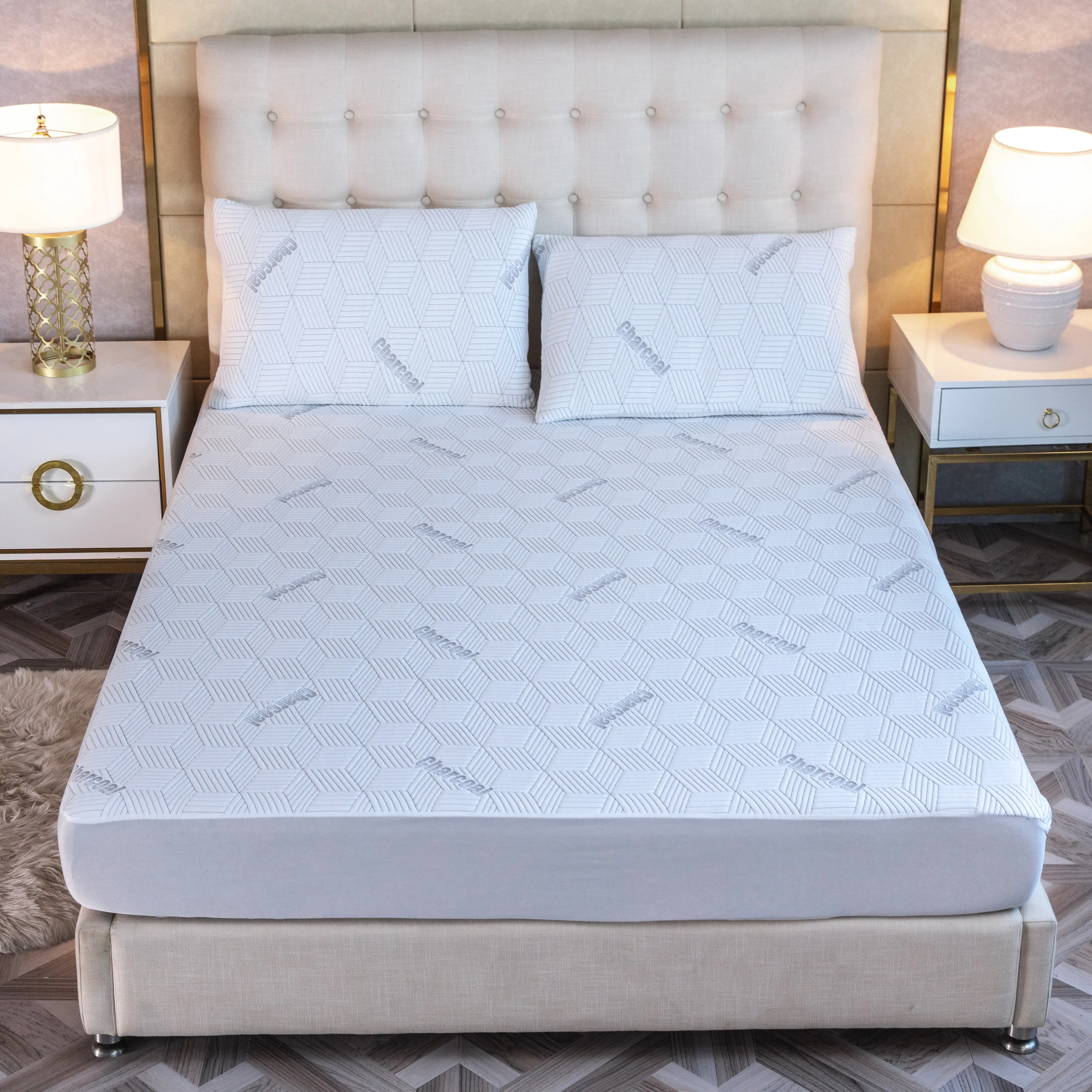 Charcoal Infused Waterproof Mattress Pad