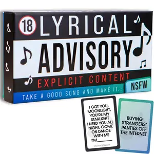 Boxer Gifts Lyrical Advisory - The Inappropriate Music Card Game For Adults - Funny Group Party Game