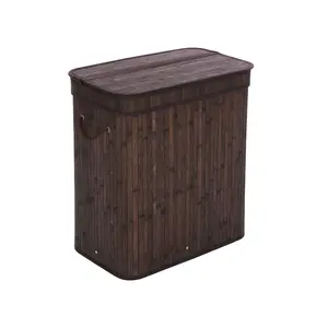 SONGMICS Dirty Clothes Storage Basket with Lid Liner (100 L)