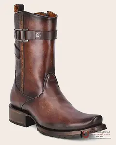 CUADRA CU582 SHORT CARACAS CAOS CAFE LASER & WOVEN NARROW SQUARE TOE CU582