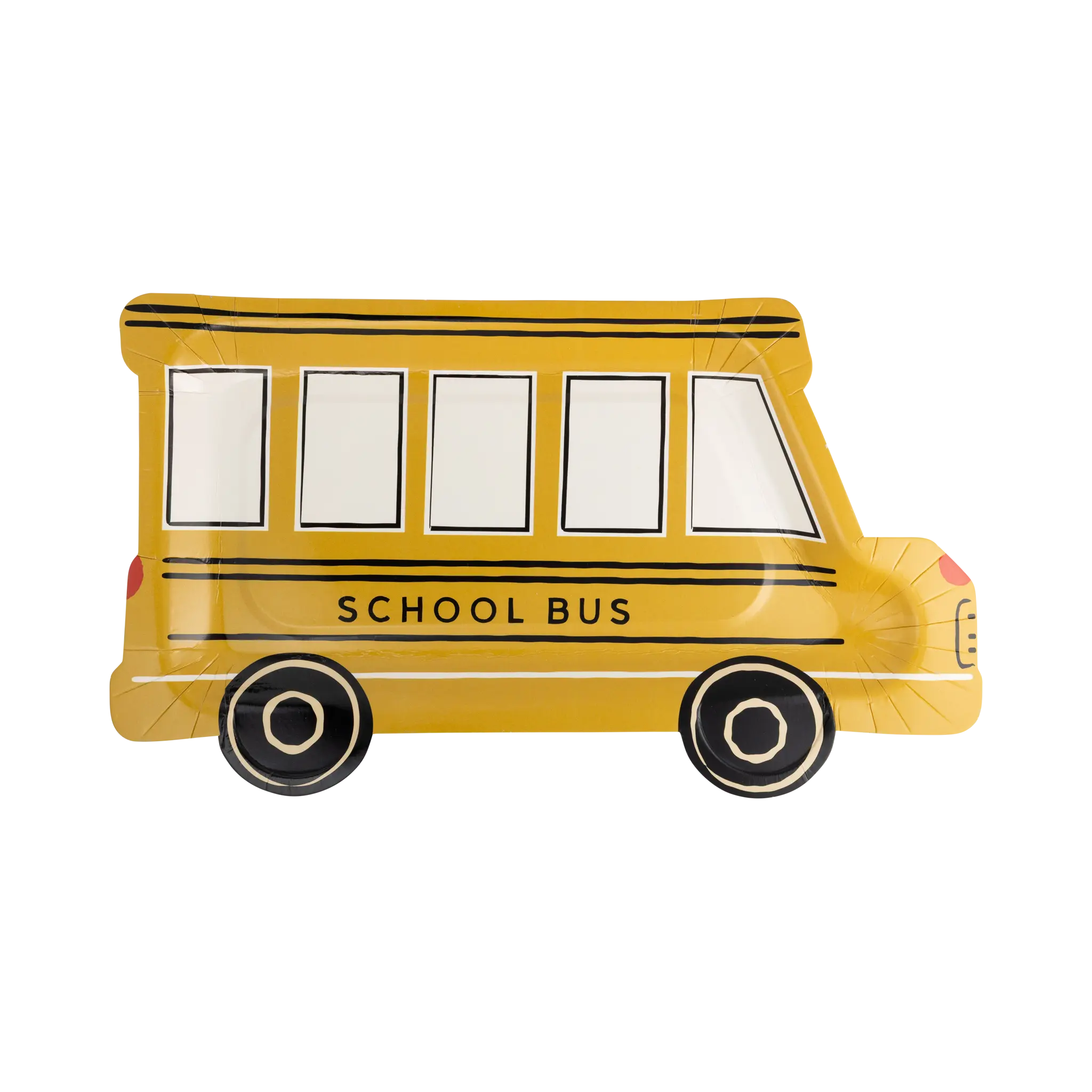 School Bus Shaped Plate