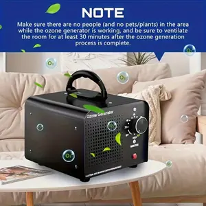 36000mg/h Ozone Generator, Commercial Ozone Machine Odor Removal, High Capacity O3 Ionizer Air Purifier Deodorizer, for Home/Bedroom, Smoke, Pet, And Paint Odor Removal, Timer Function Odor Eliminator Odor Elimination