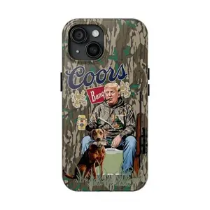 Coors Banquet Hunting Phone Case, Mossy Oak Greenleaf Camo Tough Cover, Compatible with iPhone 11-17 Pro Max/Plus