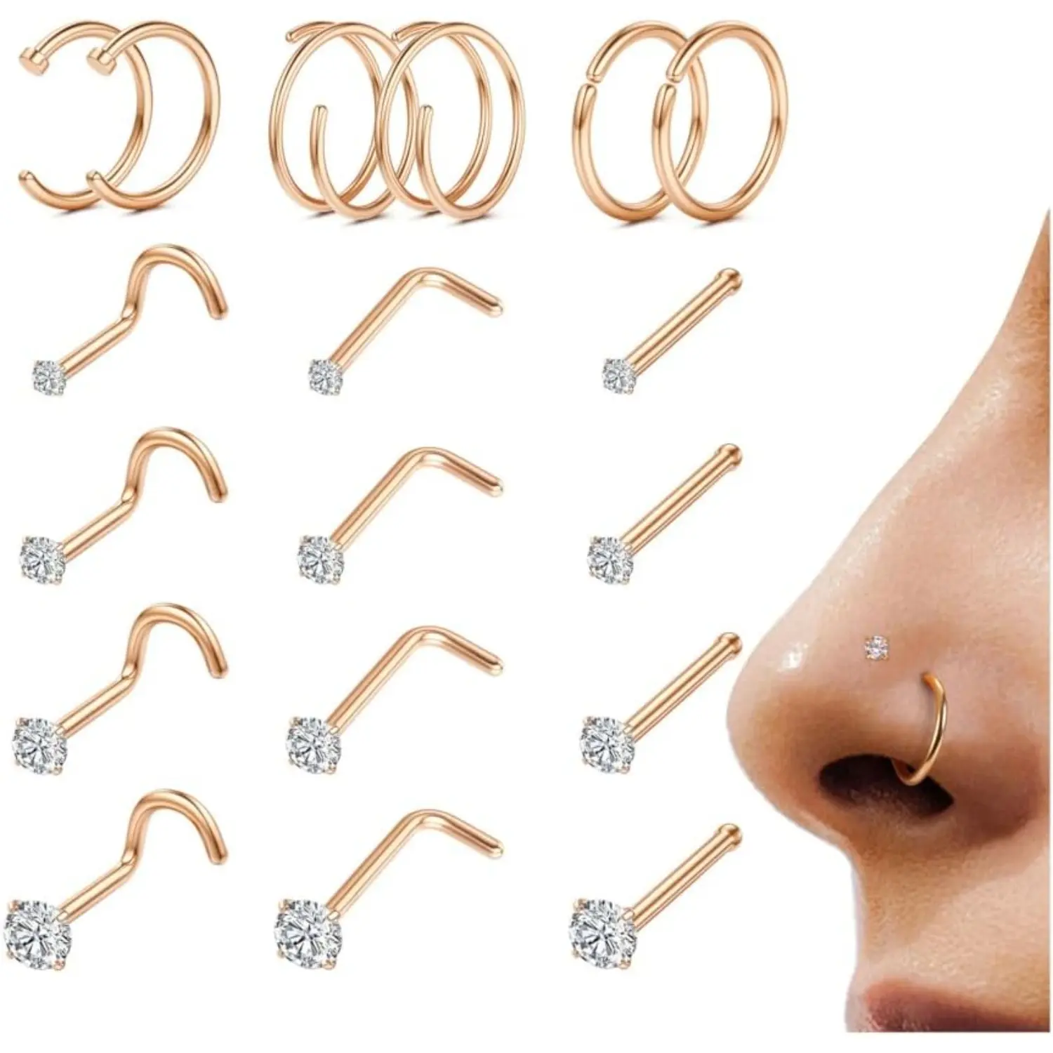 Rose Gold-18G