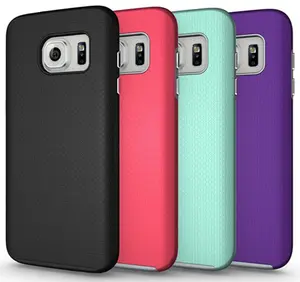 ANTI-SLIP TEXTURED GRIP SKIN HARD CASE COVER FOR SAMSUNG GALAXY S7 EDGE (with dedicated chrome buttons)