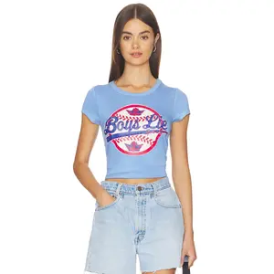 Boys Lie Sporting Blues Baby Tee in Blue