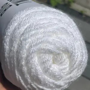 1) Big Twist Twinkle, soft Sparkle yarn, white, 371 yd/6oz   2) Soft Classic Multi Ombre Yarn by Loops & Threads - 252 Yards / 5oz