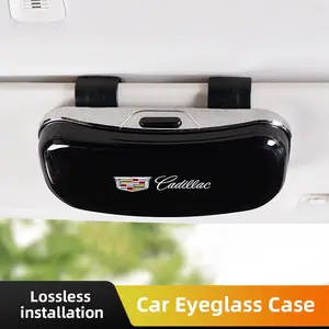 Car Glasses Box Car Sunglasses Holder Sun Visor Storage box For Cadillac Escalade CTS ATS XTS CT4 CT5 XT5 XT4 XT6 CT6 Lyriq SRX ELR Celestiq EXT XLR