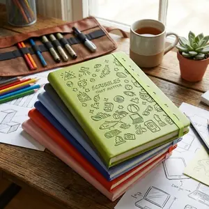 Tear-Resistant Splashproof Notebook for Students & Professionals, Large Capacity Durable Journal for School, Office, Travel, Artistic Doodle Planner, Study Essential for Creative Minds.