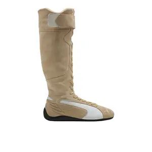 PUMA Womens Speedcat Lace Up Casual Boots Mid Calf - Beige