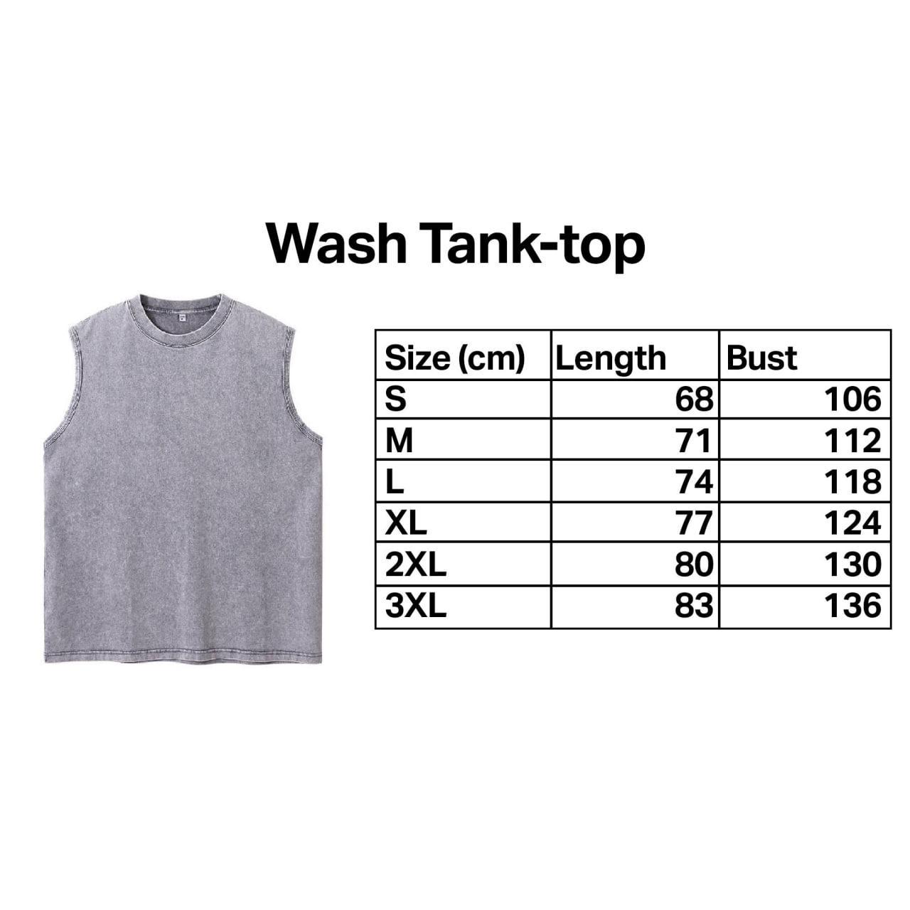 Vintage Berserk Washed Tank Top, Gym Essential, Vintage Casual Crewneck Sleeveless Menswear T-shirts Classic Cotton Fabric Streetwear