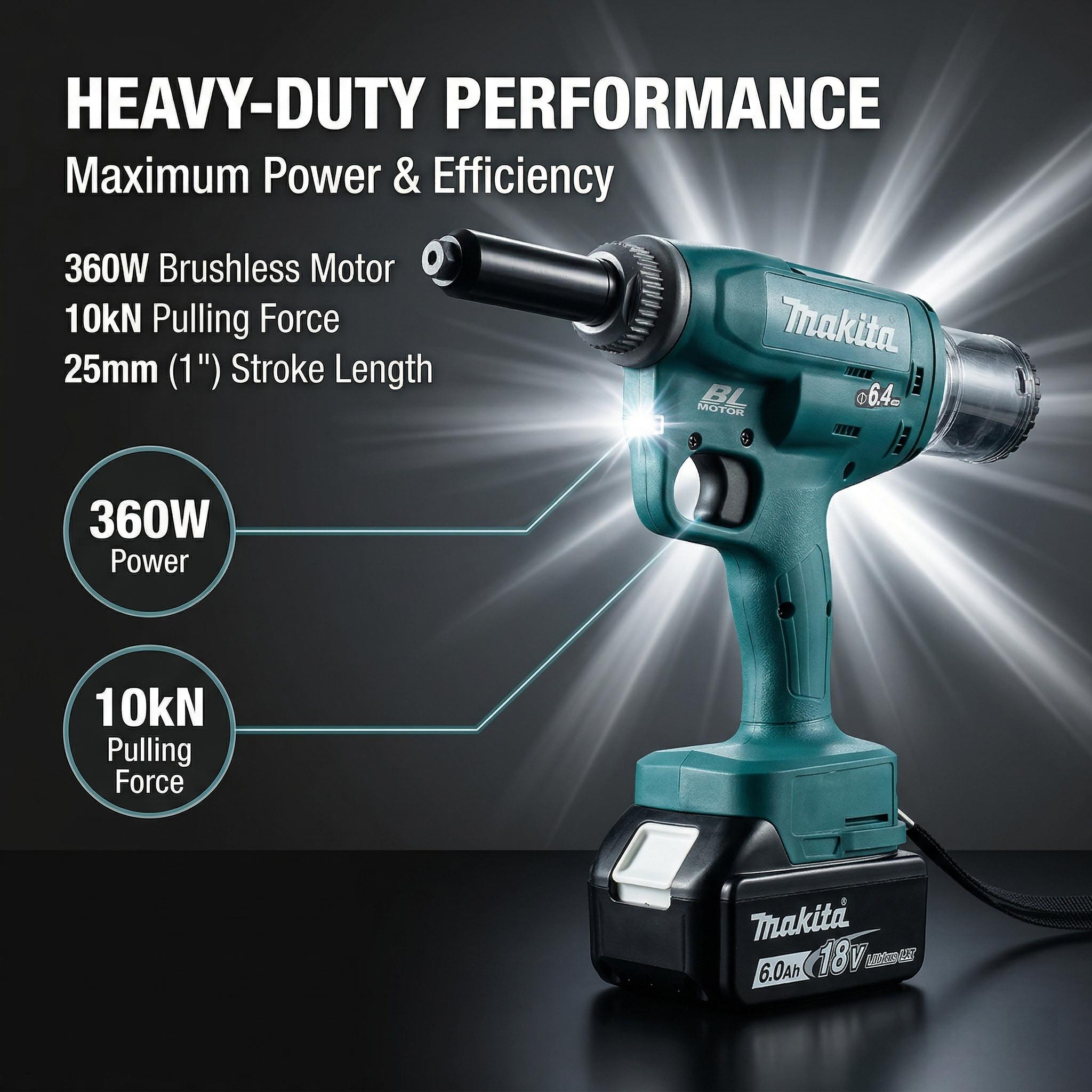 Makita cordless rivet gun