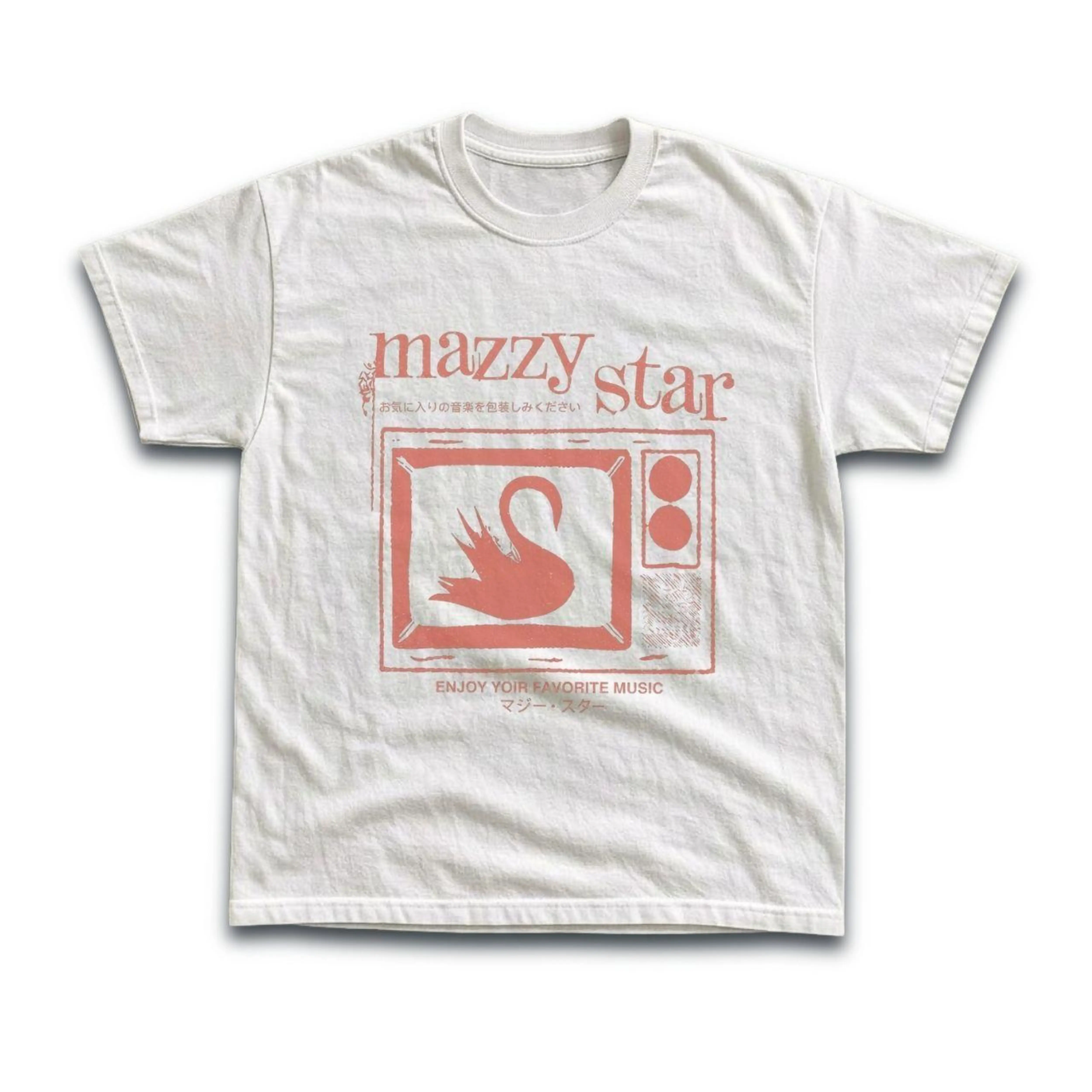Gildan Men's and Women's T-Shirt, Vintage Mazzy Star Swan Graphic Tee, Y2K Grunge Streetwear Shirt, 90s Dream Pop Band Merch, Shoegaze Alt Aesthetic Tops, Retro Indie Rock Music Fan Apparel, Vintage Fashion Gift Tees Menswear