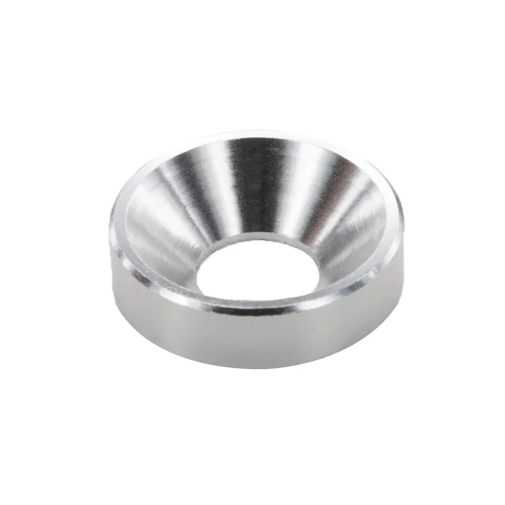 [60PCS] M5 Finishing Countersunk Washers, Anodized Aluminum Alloy, Head Washers Gaskets Cup Shim for Screw RC/FPV/PC/Drone/Mechanical Accessories Parts, Silver Color