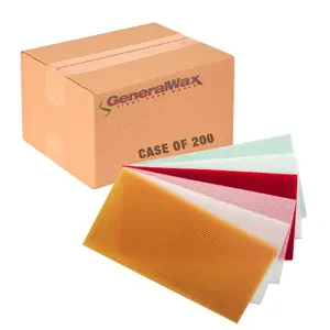 100% Beeswax Honeycomb Sheets (Case Of 200)