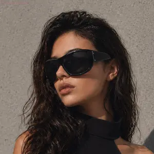 Unisex Y2K Wraparound Sunglasses, UV400 & Windproof Protection, Futuristic Sporty Shades Perfect for Cycling, Hiking, Outdoor Sports and All-Match Casual Wear