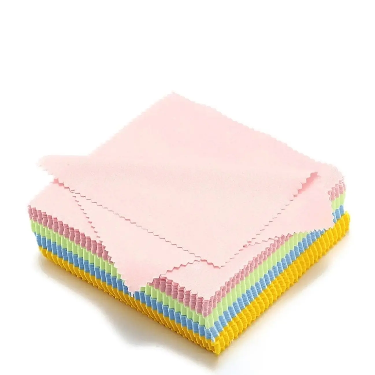 Casual Home Eyeglass Cleaning Cloth, Soft Thick Cotton Fabric, Random Color Option (Multiple Color Choices Available)