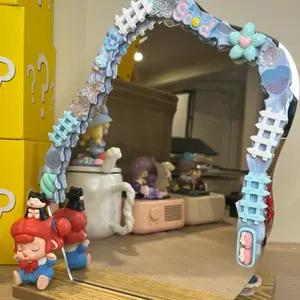 Handmade Standing Mirror - Unique Design with Mystery Box for Decorative Accents and Elegant Finish