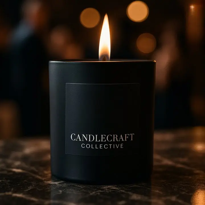 CandleCraft Collective Custom Blend Candle - Personalized Scent Based on Online Quiz - 8 oz Natural Soy-Coconut Wax - Clean Burn - Phthalate-Free & Dye-Free - 40+ Hour Burn Time - Decor and Aroma
