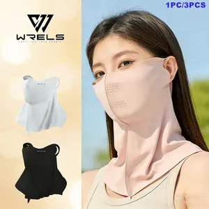 Ice-Cool Breathable Mesh Face Mask, Sun Protection Neck Guard Full Coverage Skincare Mask, Outdoor Hiking Cycling Face Mask, Outdoor Sports Mask
