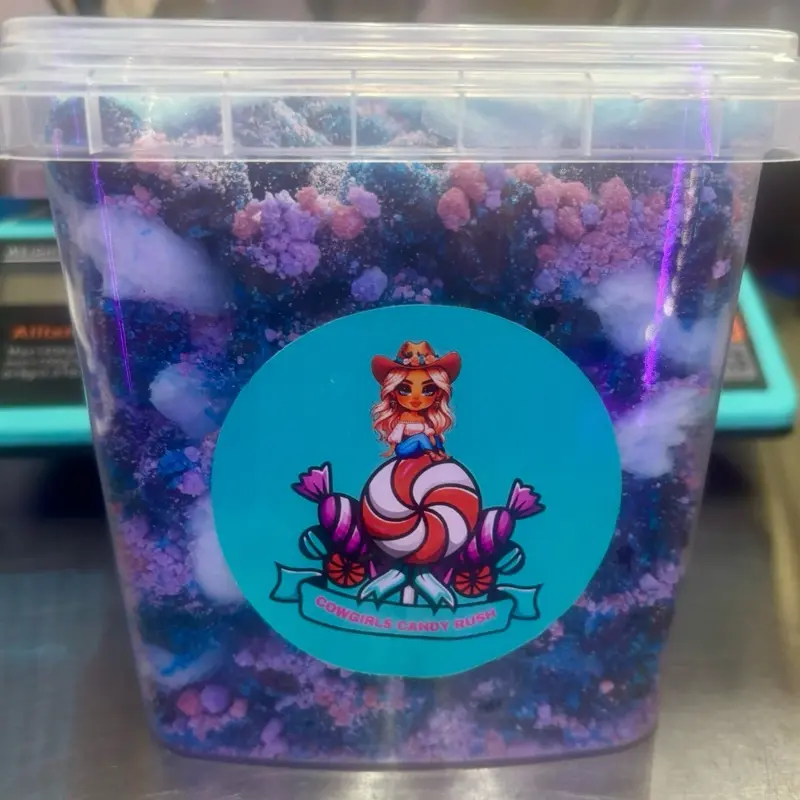 Cotton Candy Gushie 4.5lb  Bucket-Sweet Sour Snack Bonbon