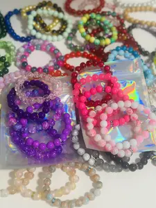 6 Random Color Bracelets Stacks