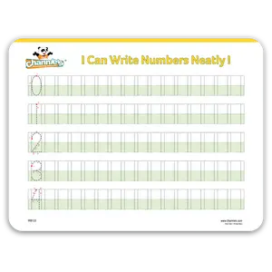 NEAT NUMBERS HARD WHITE BOARDS 0-9