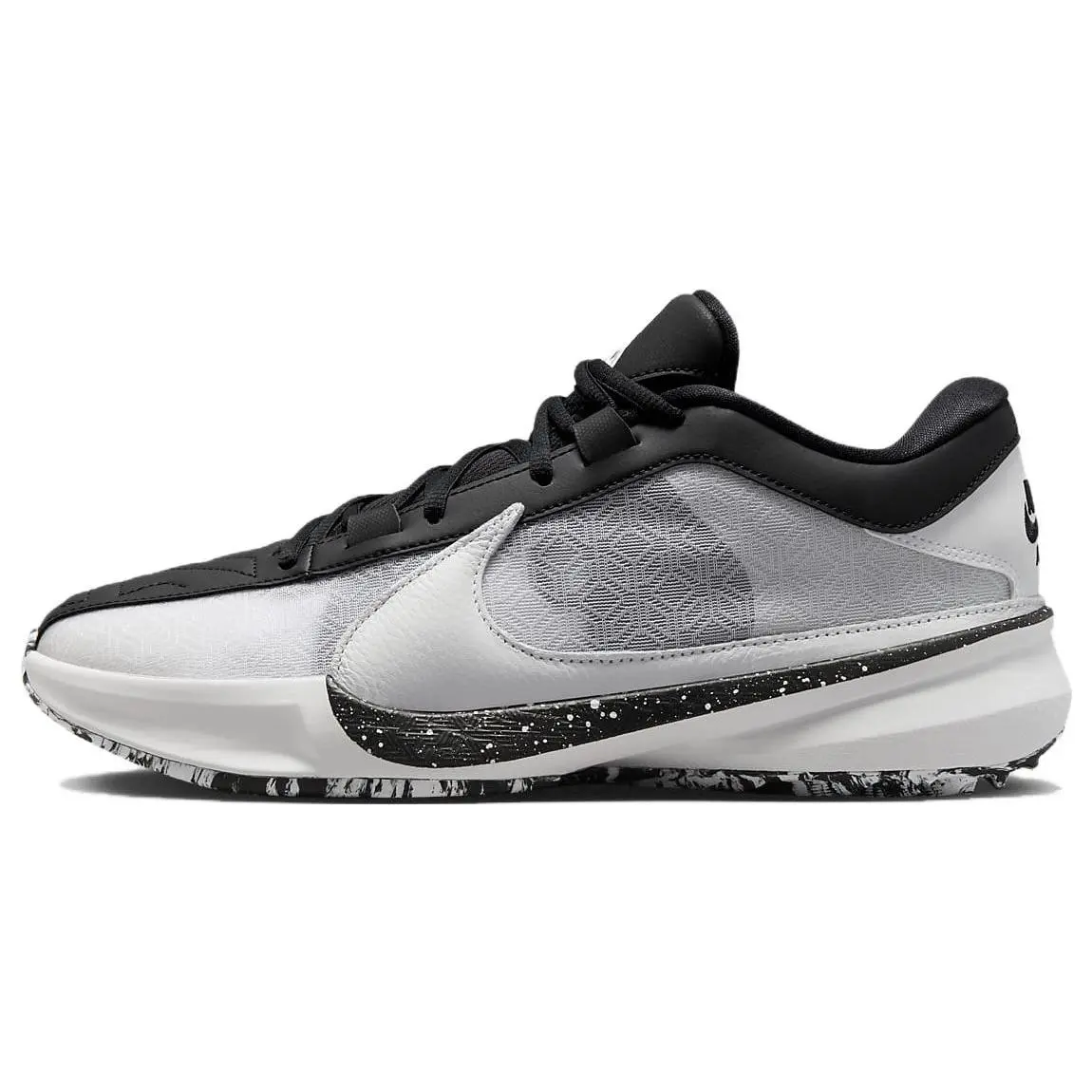 Nike Zoom Freak 5 Ep Oreo' Low Top Basketball Shoes Men's Black White DX4996-101