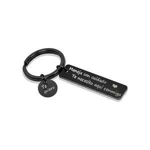 Keychain driver safety tips, family, friends, loved ones, Christmas gifts, Spanish, Black Friday