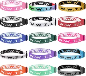 15 count WWJD Webbing Bracelets for Women Men Adjustable Woven Wristbands Pack What Would  Do Bracelet Inspiration Church Religious Christian Gifts for Fundraisers