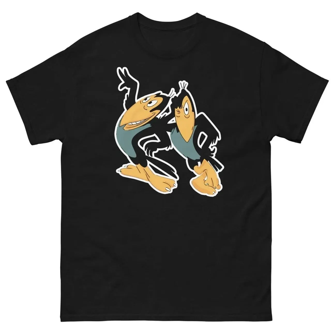 Heckle & Jeckle Cartoon Graphic T Shirt TShirt Unisex classic tee G