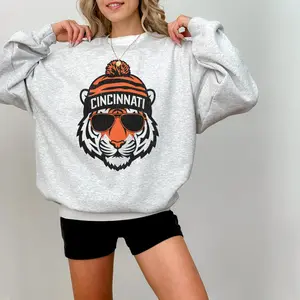 Cincinnati Football Comfort Colors Vintage Style Crewneck Sweatshirt,Cincinnati Football Crewneck,Football Tshirt,Cincinnati Fan Gifts