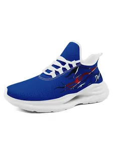 Men's Blue Team Spirit Trainers – Breathable & Comfortable | Street Casual Style | Game Day Sneakers Sports Shoes