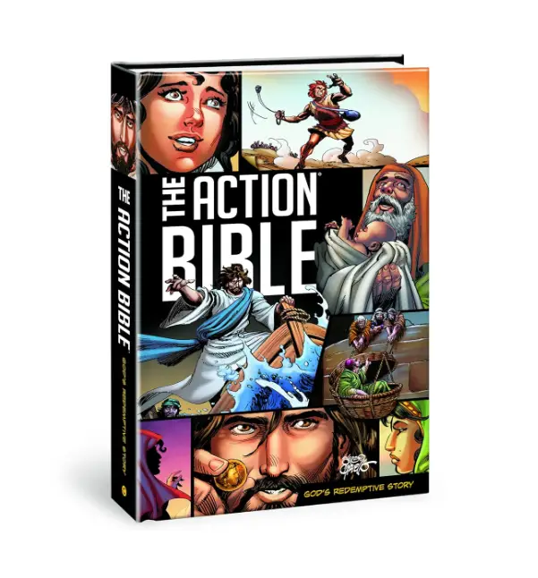 David C Cook The Action Bible God's Redemptive Story Hardcover Illustrated September 1 2020 Bible with 25 New Stories 23 Expanded Narratives and 128 N