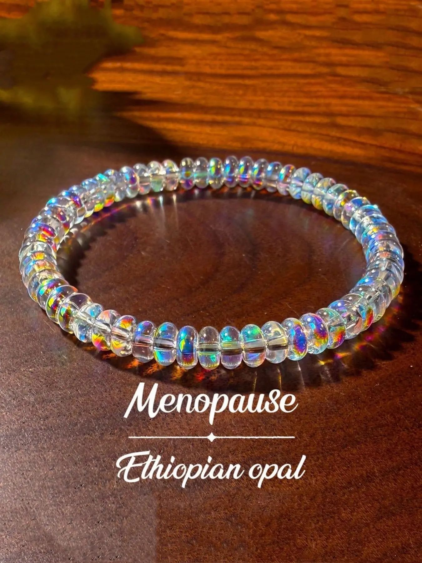 1pcs Artificial opal Ladies' Resin Adjustable Minimalist Bangle Bracelet, with An Elastic String Accessory That Helps Maintain Emotional Balance Daily Vacation Gift From A Best Friend
