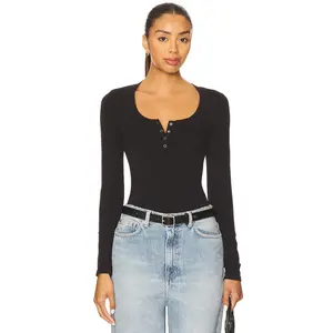 Free People Wide Awake Layering Top in Black