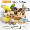 Anti-Bite Multi-Color Wooden Foraging Bird Toy - Cockatoo & Small-Medium Parrot Supplies with Wooden Parts, Chewing Attachments, Swing, Mental Stimulation, Entertainment & Decorative Functionality