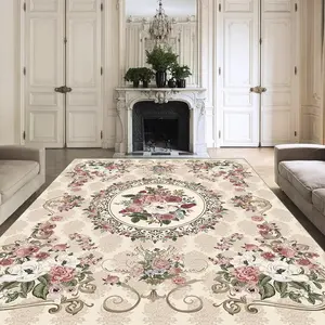 Vintage Floral Pattern Kitchen Rug, Non-slip Washable Floor Mat, Decorative Carpet for Home Living Room Bedroom Kitchen, Floral Area Rug, Floral Rugs