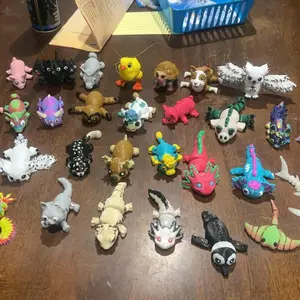 3D Printed Fanmade Parody Mini Pack Decor - Assorted Creatures And Animal Figures in Various Colors and Designs