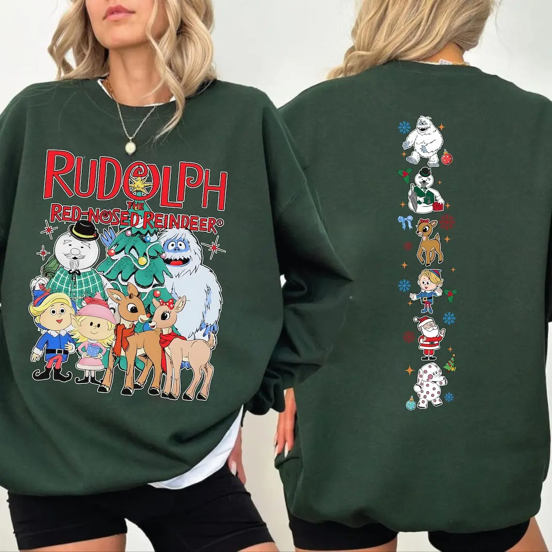 Retro Rudolph Red Nosed Reindeer Sweatshirt, Misfit Toys Shirt, Christmas Friends Cartoon Movie Sweater, 90s Nostalgia Shirt, Christmas Gift