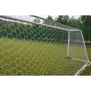 Polyester Soccer Goal Net - 4 mm Cord - Replacement Full Size Football Post Net- Heavy Duty Soccer Netting - NOT Include Posts
