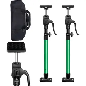 Cabinet Jacks for Installing Cabinets, Adjustable Third Hand Quick Support Pole 23.6"-45.3" inches 200lbs Capacity for Dust Barrier Poles, Drywall Lift Furniture Jack Rod & Zip Wall Pole Kit,2-Pack