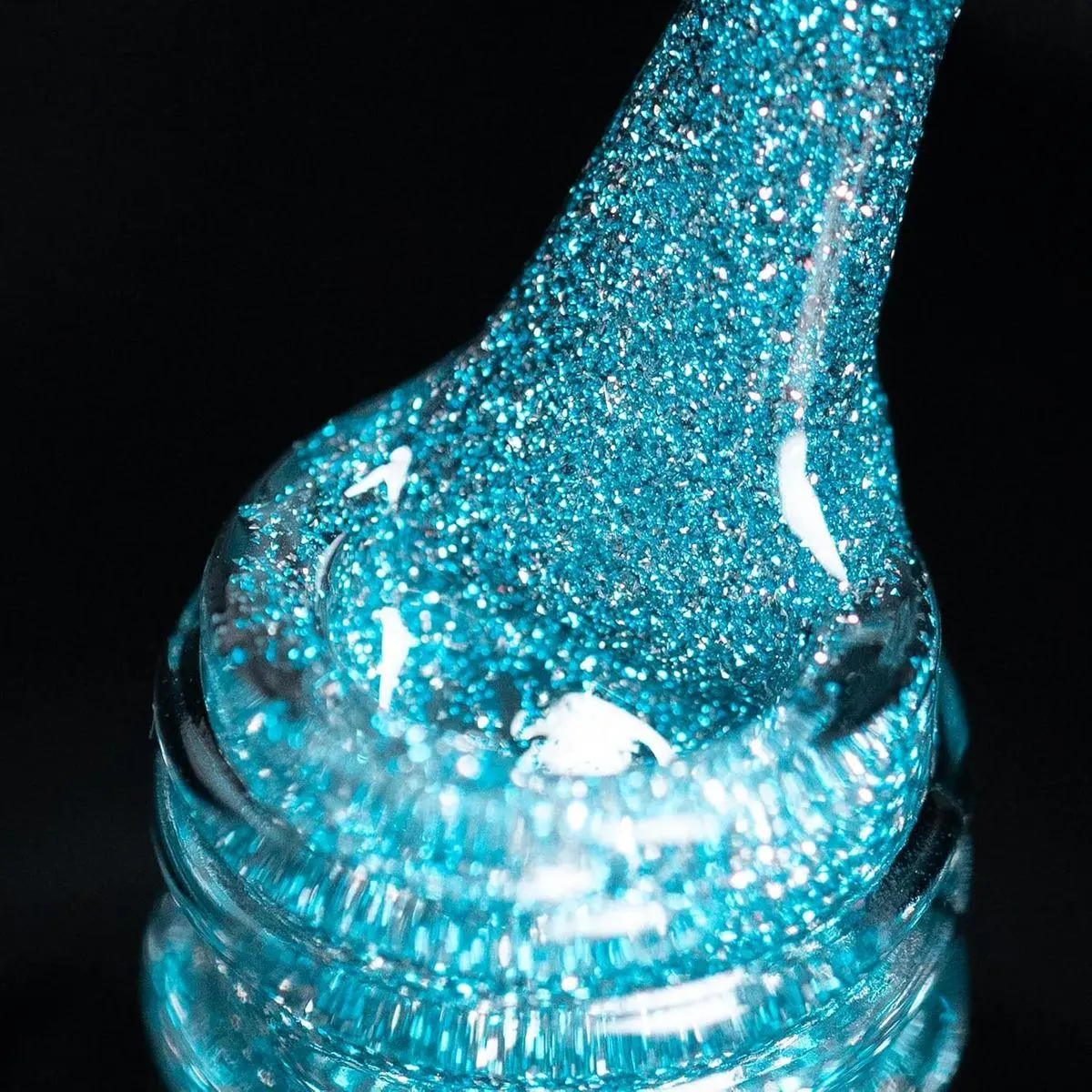 Reflective Gel Nail Polish, 7.3ml Reflective Diamond Nail Glitter Gel Polish, Sparkly Fall Winter Color Holographic Glitters Shiny UV Lamp Required (Blue SZN2)