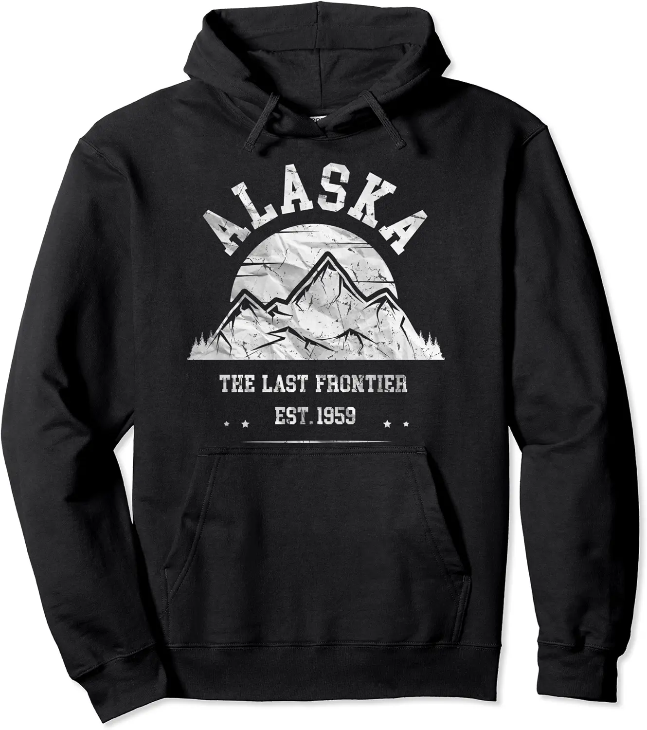 Alaska Alaskan Wildlife Last Frontier Aurora Borealis Pullover Hoodie - Elizabethmc Shop 84B0BQWVZVVK