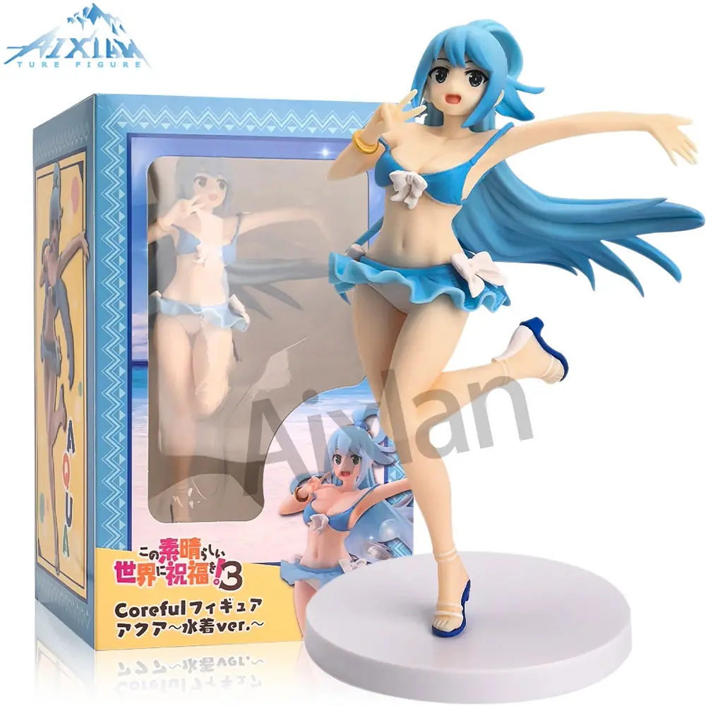 20cm Aqua Figure God's Blessing on This Wonderful World PVC Doll Model Toy
